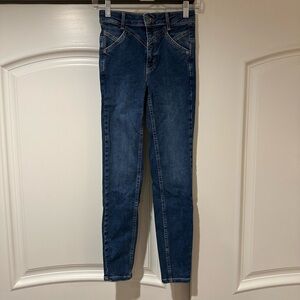 Free People Dark Indigo Skinny Jeans